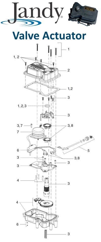 Jandy 4424 Actuator ValveParts
