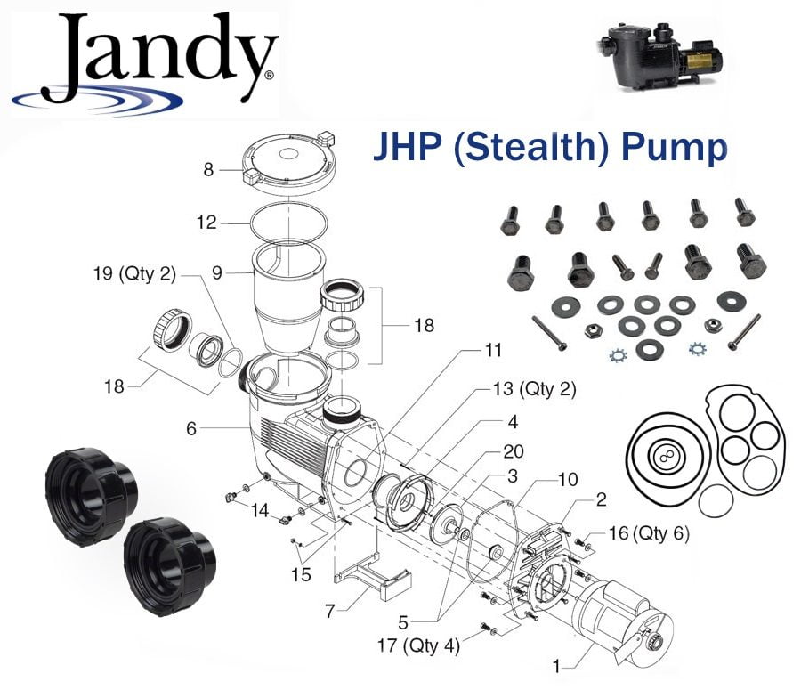 Jandy JHP Series (Stealth) Pump Parts