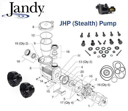 Jandy JHP Series (Stealth) Pump Parts