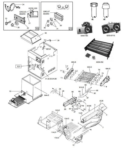 Jandy Lite2 LD & LG Heaters Parts, 2000-2009