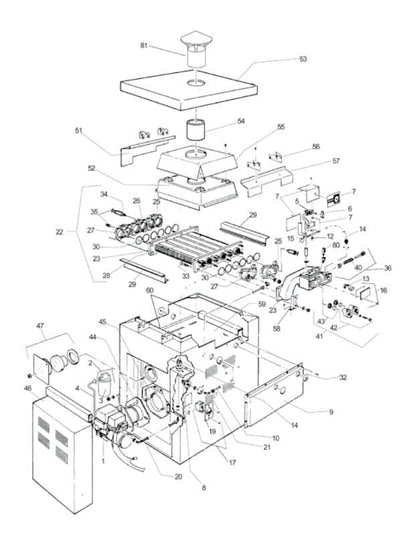 Jandy/Laars XL 3 Oil Fired Heater Parts