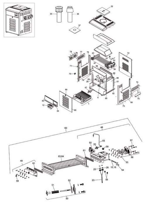 Jandy® Legacy LRZE Heater Parts