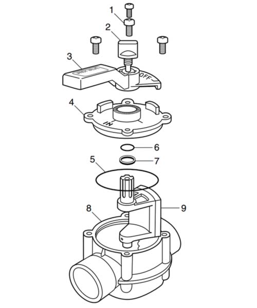 Jandy Space Saver Valve Parts