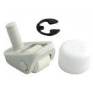 11 - Jandy® Ray-vac™ swivel wheel kit, gunite, white (R0379100) (1 swivel wheel only) - Obsolete