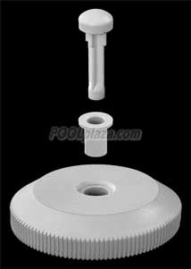 Jandy® Ray-vac™ nose wheel kit, vinyl/fiberglass (R0379500)