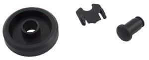 12b - Jandy® Ray-vac™ Drive wheel, gunite, black (R0380100) - Obsolete
