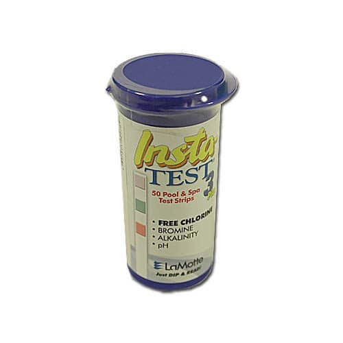 LaMotte Insta-Test Strips; Free Chlorine, Bromine, Alkalinity, pH, Bottle of 50 (2976-24-WOD-PT)