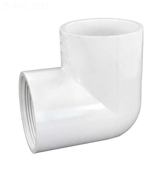 Lasco Standard 90 Degree Elbow, PVC, SxT, 2 in. (407-020)