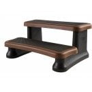 SmartStep - Walnut/Teak color, Slip-Resistant, 2 steps, for Round or Square Spas (SMST-W/T)
