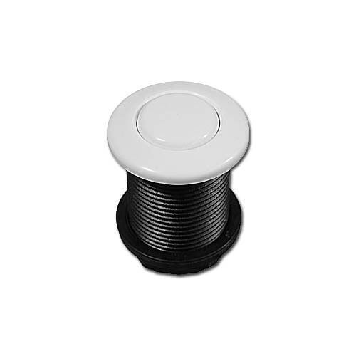 Len Gordon #15 Air Button, Flush, White, 1-3/8" (LG15-WHT) (951590-601)