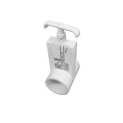 Magic Plastics Uni-Body Gate/Slide Valve, 1.5 in. S x S, White (0401-15)