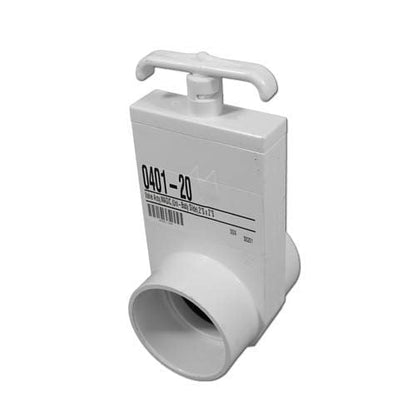 Magic Plastics Uni-Body Gate/Slide Valve, 2.0 in. S x S, White (0401-20)