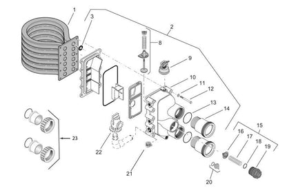 Pentair MasterTemp Heater, Water System Parts