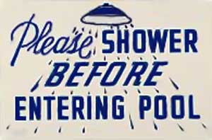 Nassco Please Shower Before Entering Pool Sign (SW11)