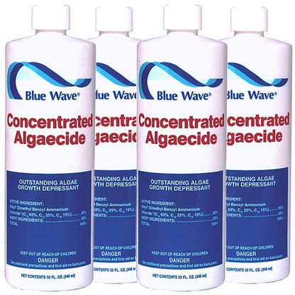 Blue Wave® Concentrated Algaecide (50% Quat) 4 x 1qts (NY105-4)