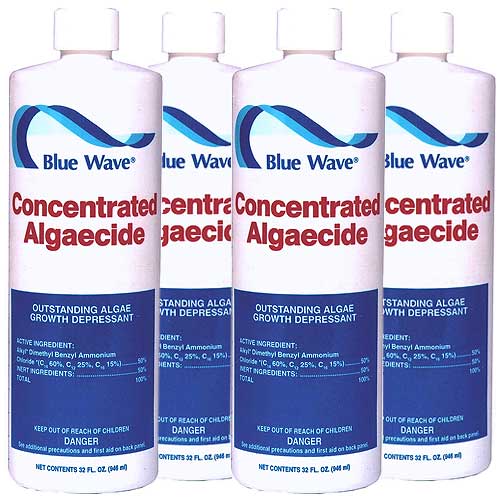 Blue Wave® Concentrated Algaecide (50% Quat) 4 x 1qts (NY105-4)