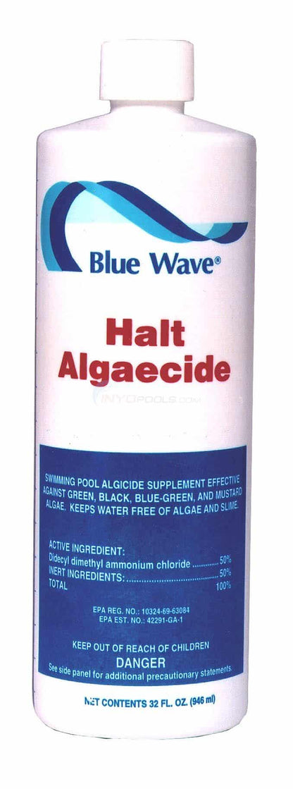 Blue Wave® Halt® 50 Super Concentrated Algaecide (50% Quat/Low Foam) 1 qt (NY136)