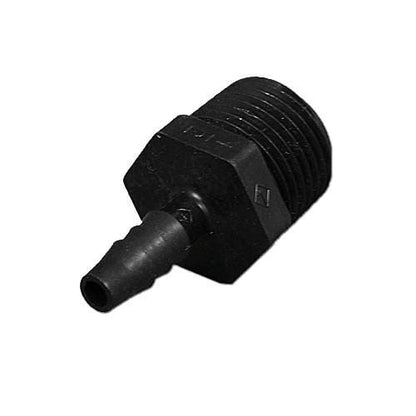 Fitting, PVC, Threaded Barb Adapter, 1/4"RB x 1/2"MPT (P4MCB-8)