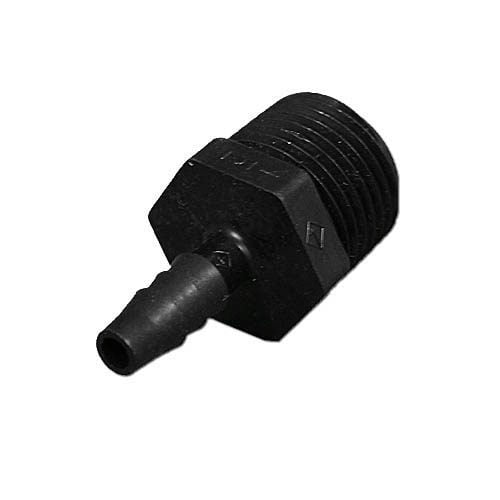Fitting, PVC, Threaded Barb Adapter, 1/4"RB x 1/2"MPT (P4MCB-8)