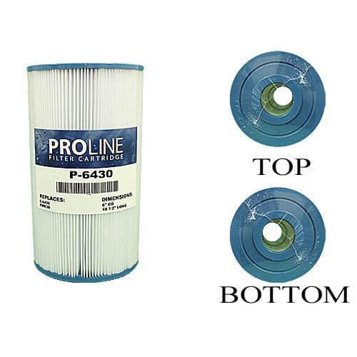 Proline Filter Cartridge, 30 sq.ft., 10-1/2" High x 6" Dia. , Top/Bot. 1-15/16" (P-6430)