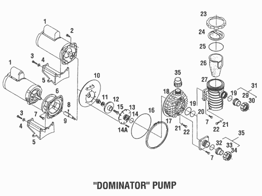 Aqua-Flo Dominator Pump Parts