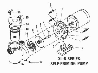 Swimquip XL6 Pump Parts