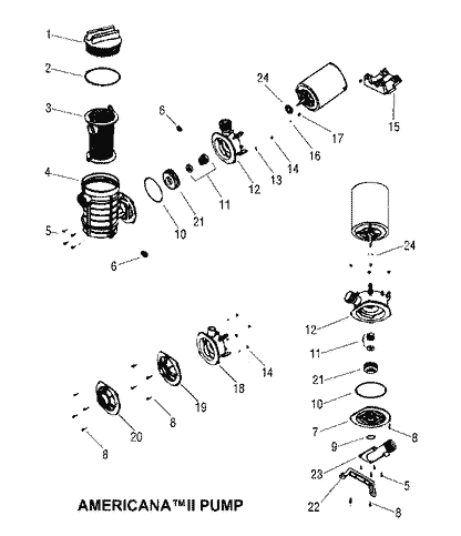 Americana II Pump Parts