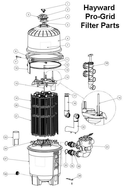 Hayward Pro-Grid DE Parts