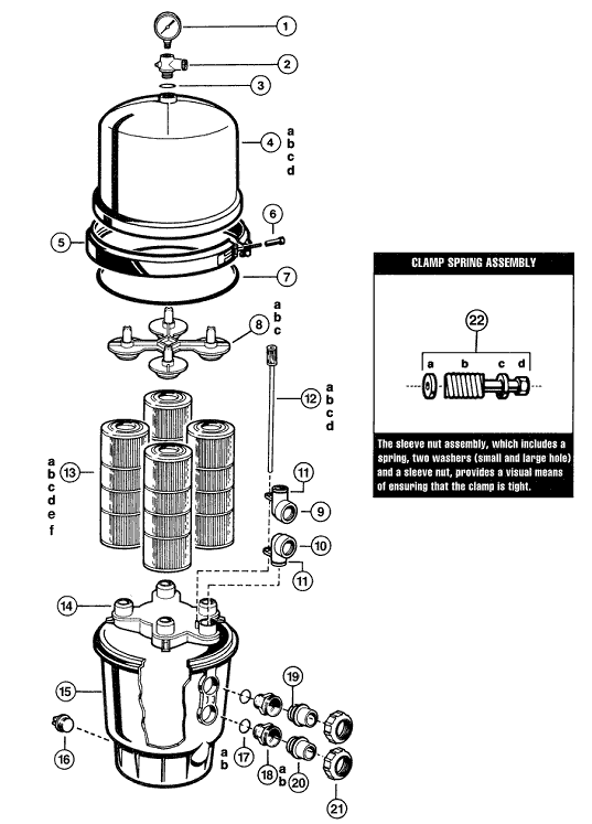 Hayward Super Star Clear Filter Parts