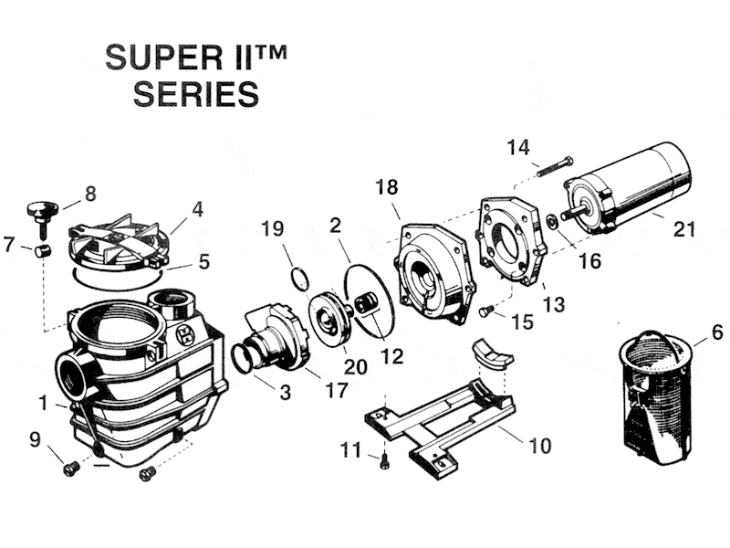 Hayward Super-II Pump Parts