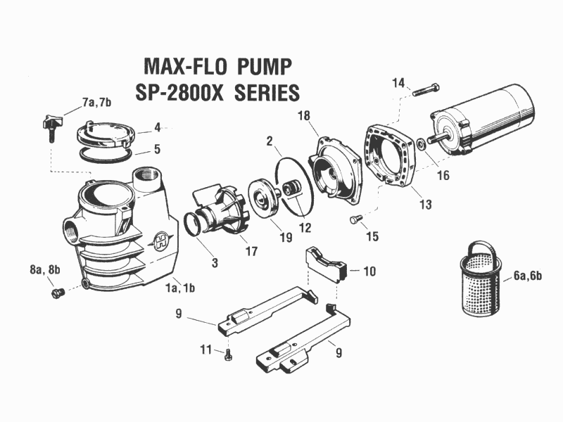 Hayward Max-Flo 2800 Pump Parts