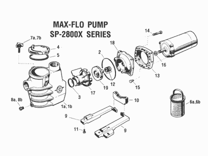 Hayward Max-Flo 2800 Pump Parts