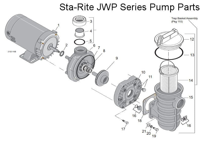 Sta-Rite JWP-Series Pump Parts