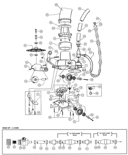 Pentair Jet Vac Pool Cleaner Parts
