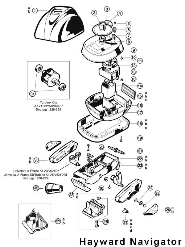 Hayward Navigator Pool Cleaner Parts