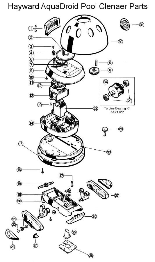 Hayward AquaDroid Pool Cleaner Parts