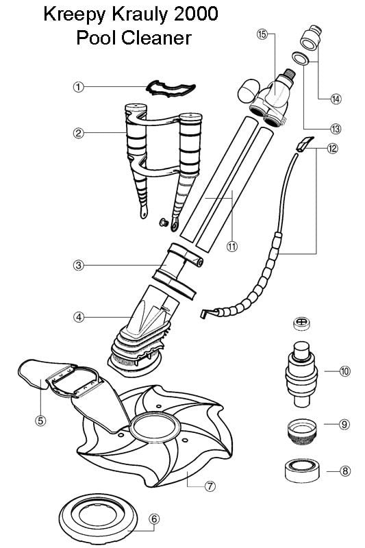 Kreepy Krauly Kreepy Pool Cleaner Parts 2000-2011
