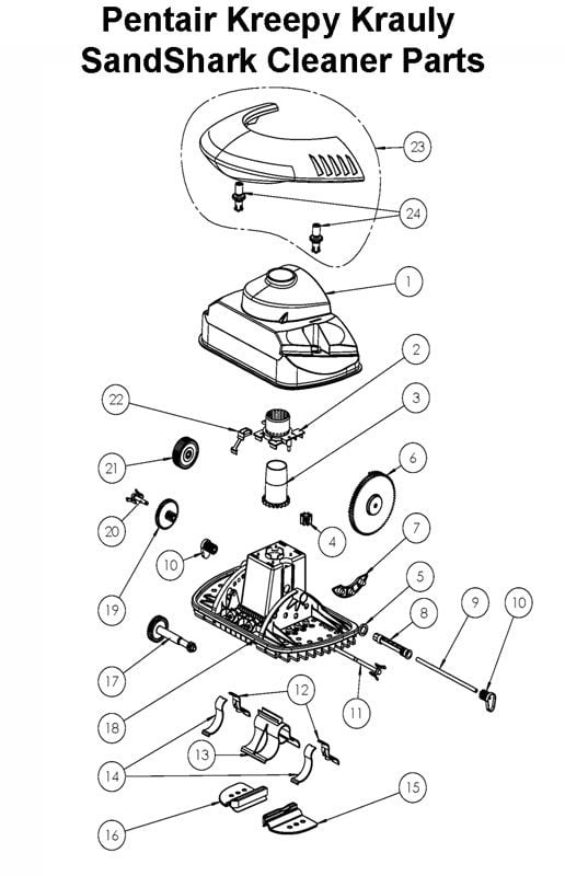 Pentair Kreepy Krauly SandShark Parts