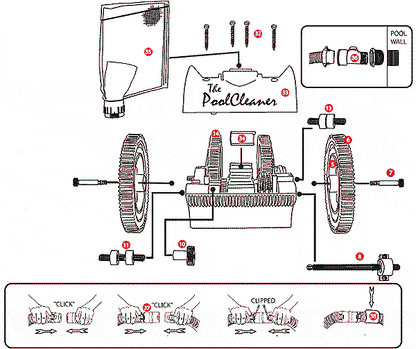 Poolvergnuegen Four-Wheel Pressure Cleaners