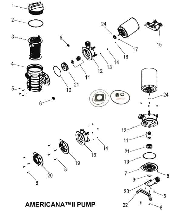 Americana II Pump Parts