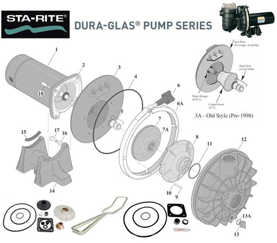 Sta-Rite Dura-Glas-H-L Pump Parts