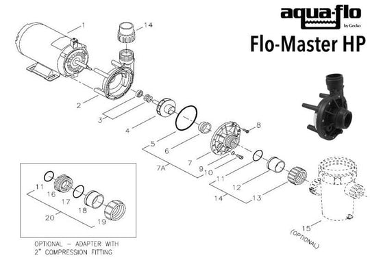 Aqua-Flo FMHP Spa Pump Parts