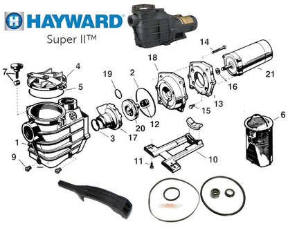 Hayward Super-II Pump Parts