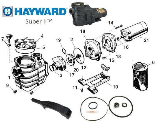 Hayward Super-II Pump Parts