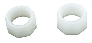 Pentair Legend Platinum/Truck Plastic Mender Nut, White (Pk of 2) (ED15)