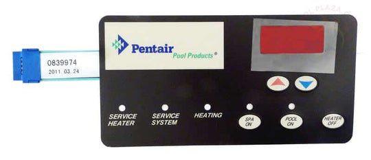 Pentair MasterTemp Control Board Membrane Pad (NA & LP) (472610Z)