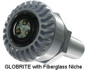 Pentair GloBrite 2 Light Kit (lights, transformer, niches) for Fiberglass, 100 ft. Cord (620052)