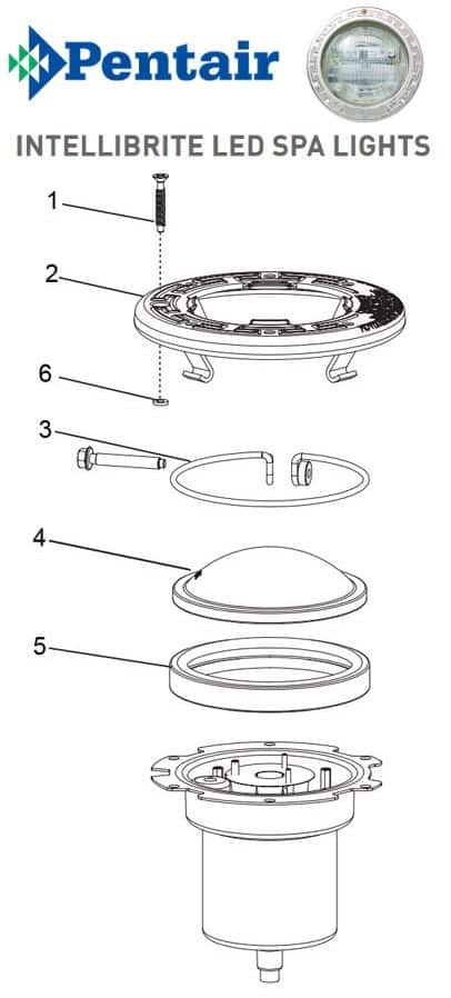 Pentair IntellBrite LED Spa Light Parts