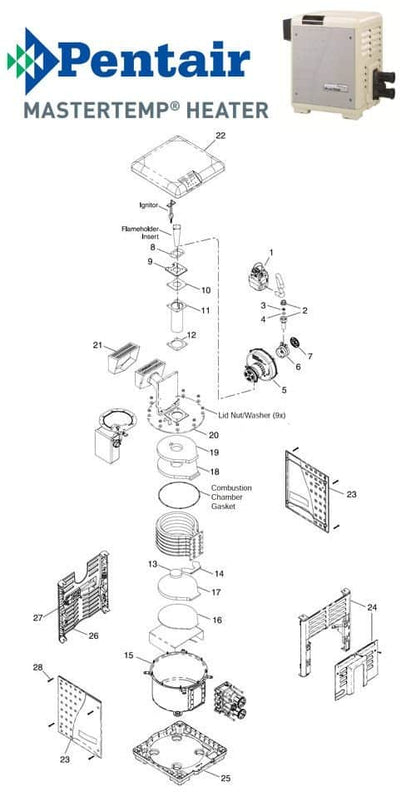 Pentair MasterTemp Burner Parts