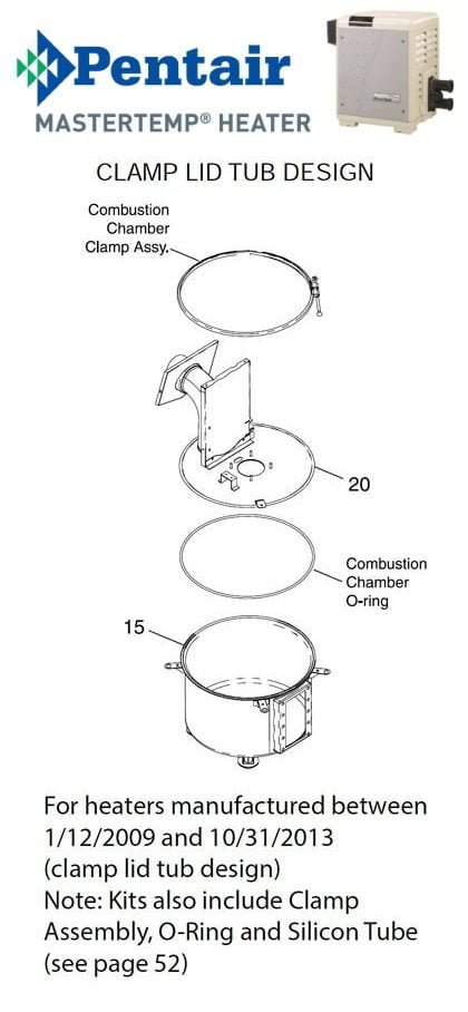 Pentair MasterTemp Burner Parts
